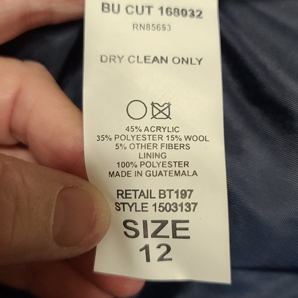 Koret Wones Wool Blend Blazer Jacket Multi-colored Sz 12 EUC READ - Picture 5 of 5